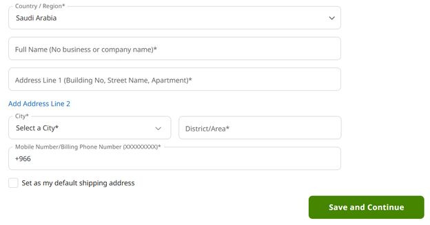 Adding a Shipping Address in the iHerb Store
